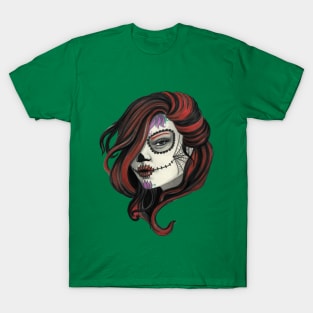 Red head skull girl T-Shirt